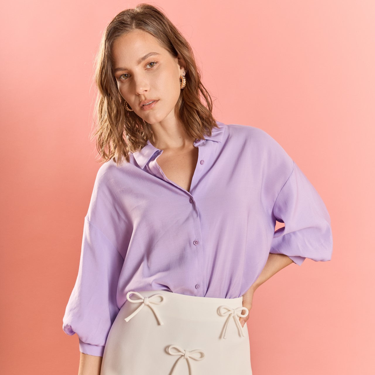 Balloon Sleeve Blouse