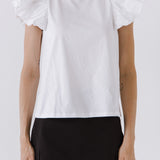 Short Balloon Sleeve Top