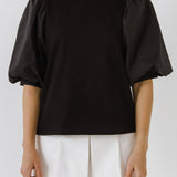 Poplin Sleeve Combo T-shirts - Final Sale