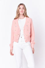 Load image into Gallery viewer, Floral Embroidered Knit Cardigan
