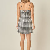Gingham Slip Mini Dress