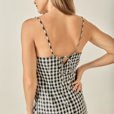 Gingham Slip Mini Dress