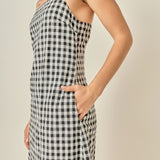 Gingham Slip Mini Dress