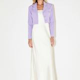 Silky Cropped Blazer