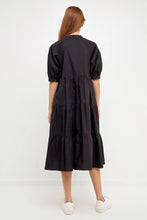 Load image into Gallery viewer, Short Puff Sleeve Midi Dress

