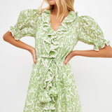 Ruffle Pintuck Dress- Sold Out