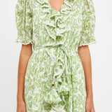 Ruffle Pintuck Dress- Sold Out