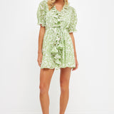 Ruffle Pintuck Dress- Sold Out