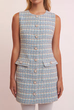 Load image into Gallery viewer, Tweed Shift Mini Dress
