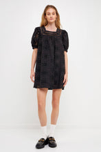 Load image into Gallery viewer, Geometric Eyelet Mini Dress
