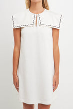 Load image into Gallery viewer, Sailor Collar Dress with Trim
