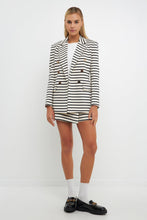 Load image into Gallery viewer, Striped Knit Double Breasted Blazer
