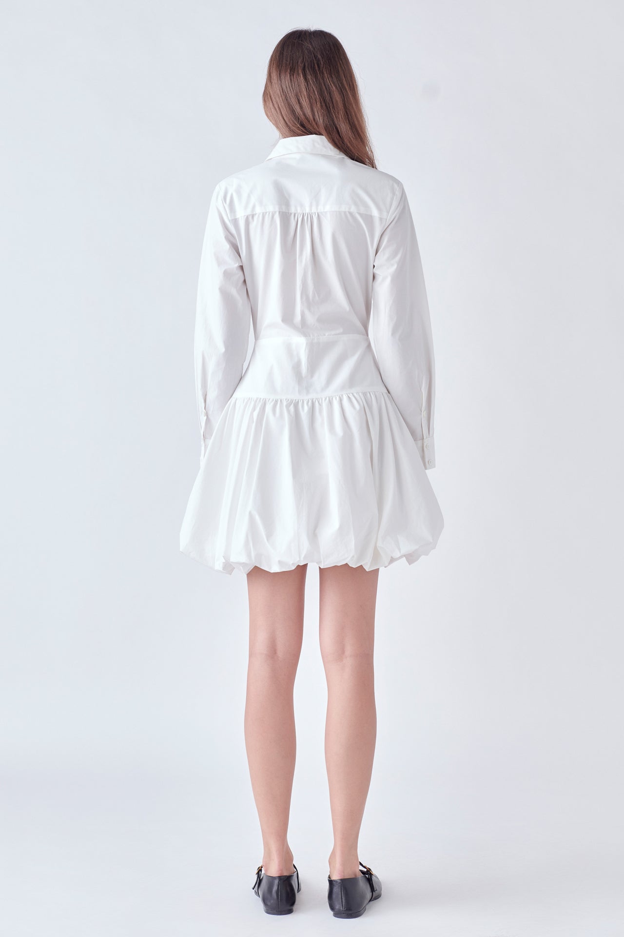 正規通販ショップ情報 L´AUBE BLANC♡Irregular hem Shirt Dress