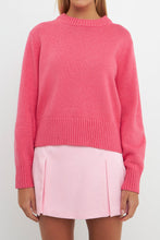 Load image into Gallery viewer, ENGLISH FACTORY-Relaxed Fit Pink Sweater-SWEATERS &amp; KNITS available at Objectrare
