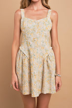 Load image into Gallery viewer, Premium Embroidered Linen Bustier Dress
