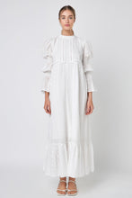 Load image into Gallery viewer, ENGLISH FACTORY-Embroidered Swiss Dot Maxi Dress-DRESSES available at Objectrare
