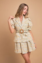 Load image into Gallery viewer, Premium Embroidered Linen Belted Short Sleeve Jacket
