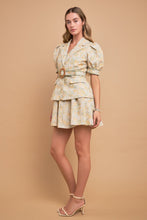 Load image into Gallery viewer, Premium Embroidered Linen Belted Short Sleeve Jacket
