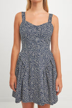 Load image into Gallery viewer, Printed Linen Bustier Dress
