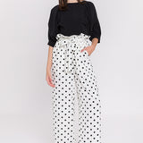 ENGLISH FACTORY - Polka Dot Wide Pants - PANTS available at Objectrare