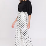 ENGLISH FACTORY - Polka Dot Wide Pants - PANTS available at Objectrare