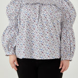 ENGLISH FACTORY - Floral Printed Cotton Long Sleeve Blouse - TOPS available at Objectrare