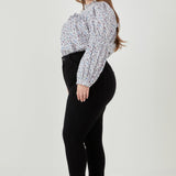 ENGLISH FACTORY - Floral Printed Cotton Long Sleeve Blouse - TOPS available at Objectrare