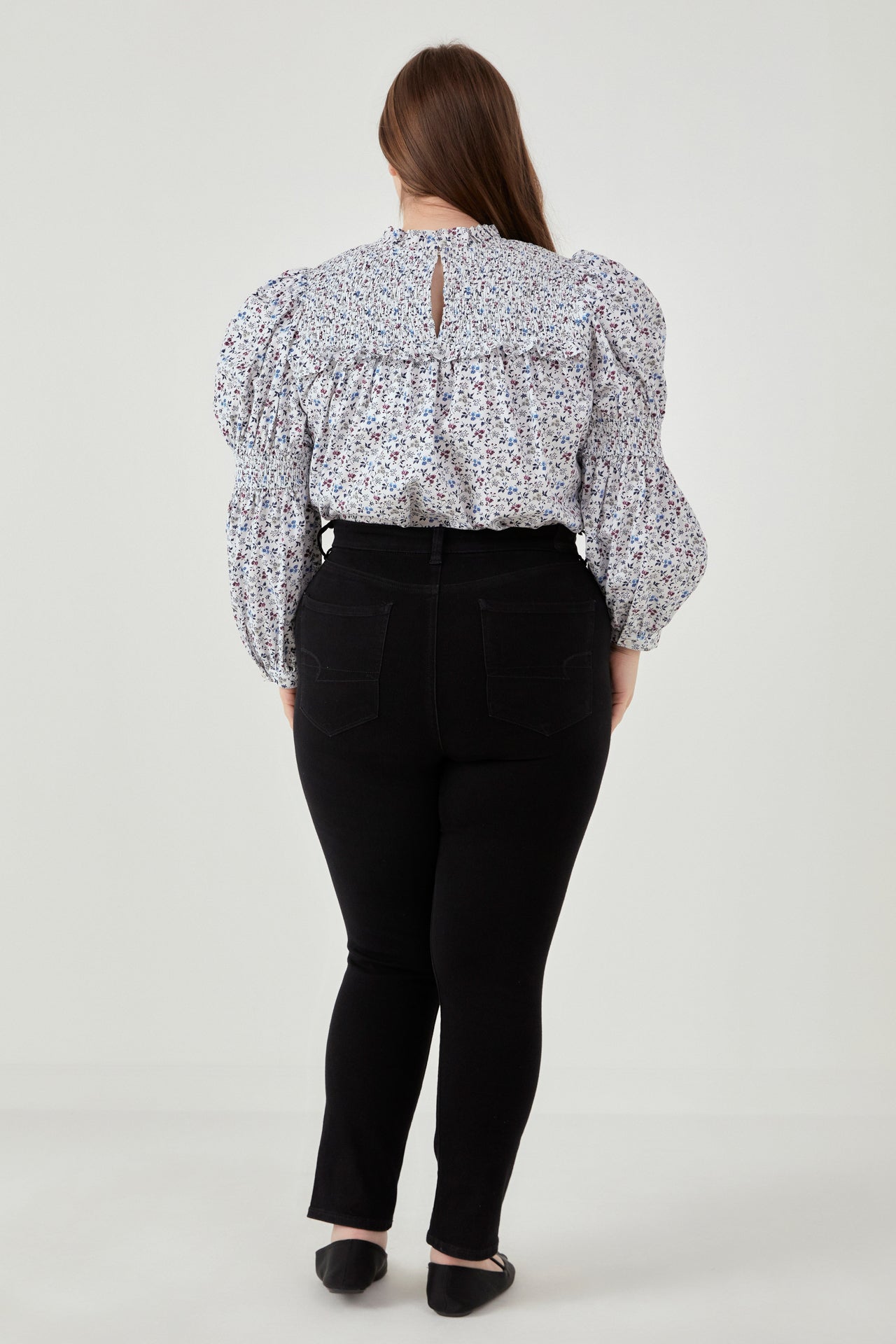 ENGLISH FACTORY - Floral Printed Cotton Long Sleeve Blouse - TOPS available at Objectrare