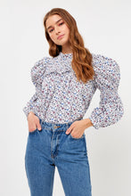 Load image into Gallery viewer, Floral Printed Cotton Long Sleeve Blouse
