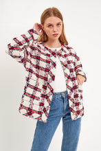 Load image into Gallery viewer, Plaid Bouclé Jacket
