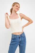Load image into Gallery viewer, Cable Knit Tank Top
