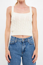 Load image into Gallery viewer, Cable Knit Tank Top
