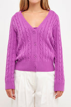 Load image into Gallery viewer, Cable Knit Cardigan
