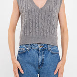 Cable Knit Chunky Vest