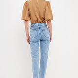 Puff Sleeve Ponte Top
