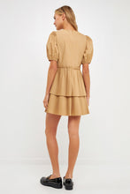 Load image into Gallery viewer, Pleated Tiered Mini Dress

