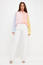 Load image into Gallery viewer, Color Block Gingham Shirt
