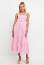 Load image into Gallery viewer, ENGLISH FACTORY-Contrast Bow Striped Maxi Dress-DRESSES available at Objectrare
