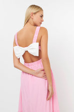 Load image into Gallery viewer, ENGLISH FACTORY-Contrast Bow Striped Maxi Dress-DRESSES available at Objectrare
