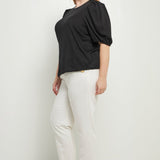 ENGLISH FACTORY - Pleated Shoulder Knit Top - TOPS available at Objectrare