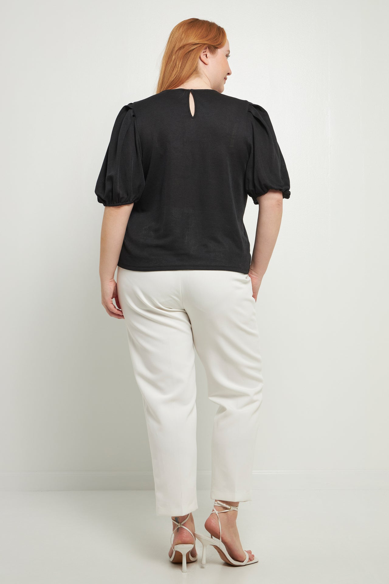 ENGLISH FACTORY - Pleated Shoulder Knit Top - TOPS available at Objectrare