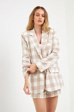 Load image into Gallery viewer, Gingham Blazer
