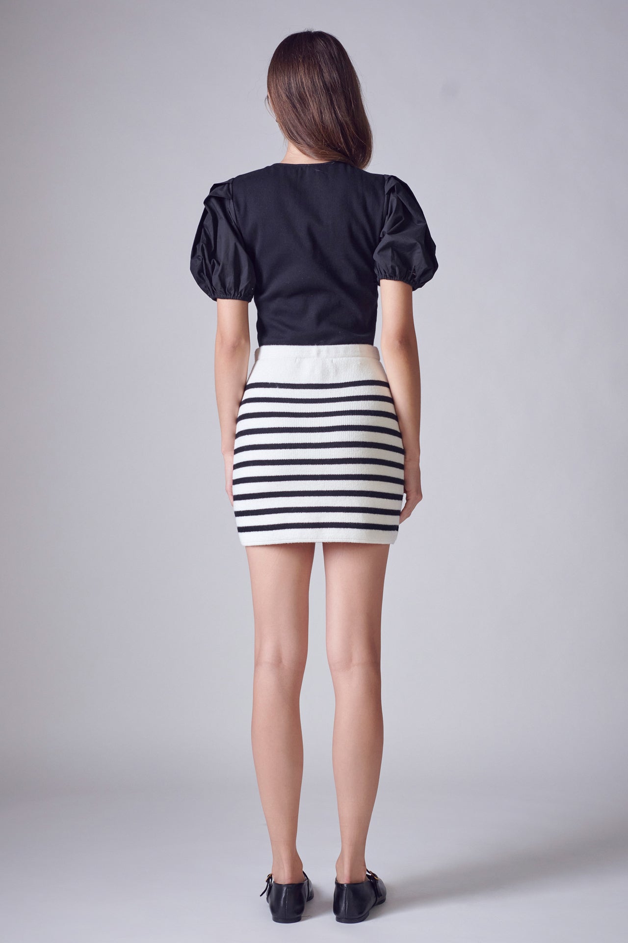 Marithe☆25SS W PIQUE PUFF SLEEVE TEE （3color） TWEEN MARLEE SOLID PUFF SLEEVE TOP – KatieJNYC