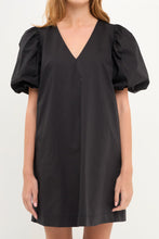 Load image into Gallery viewer, Puff Sleeve A-line Shift Mini Dress
