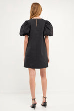 Load image into Gallery viewer, Puff Sleeve A-line Shift Mini Dress

