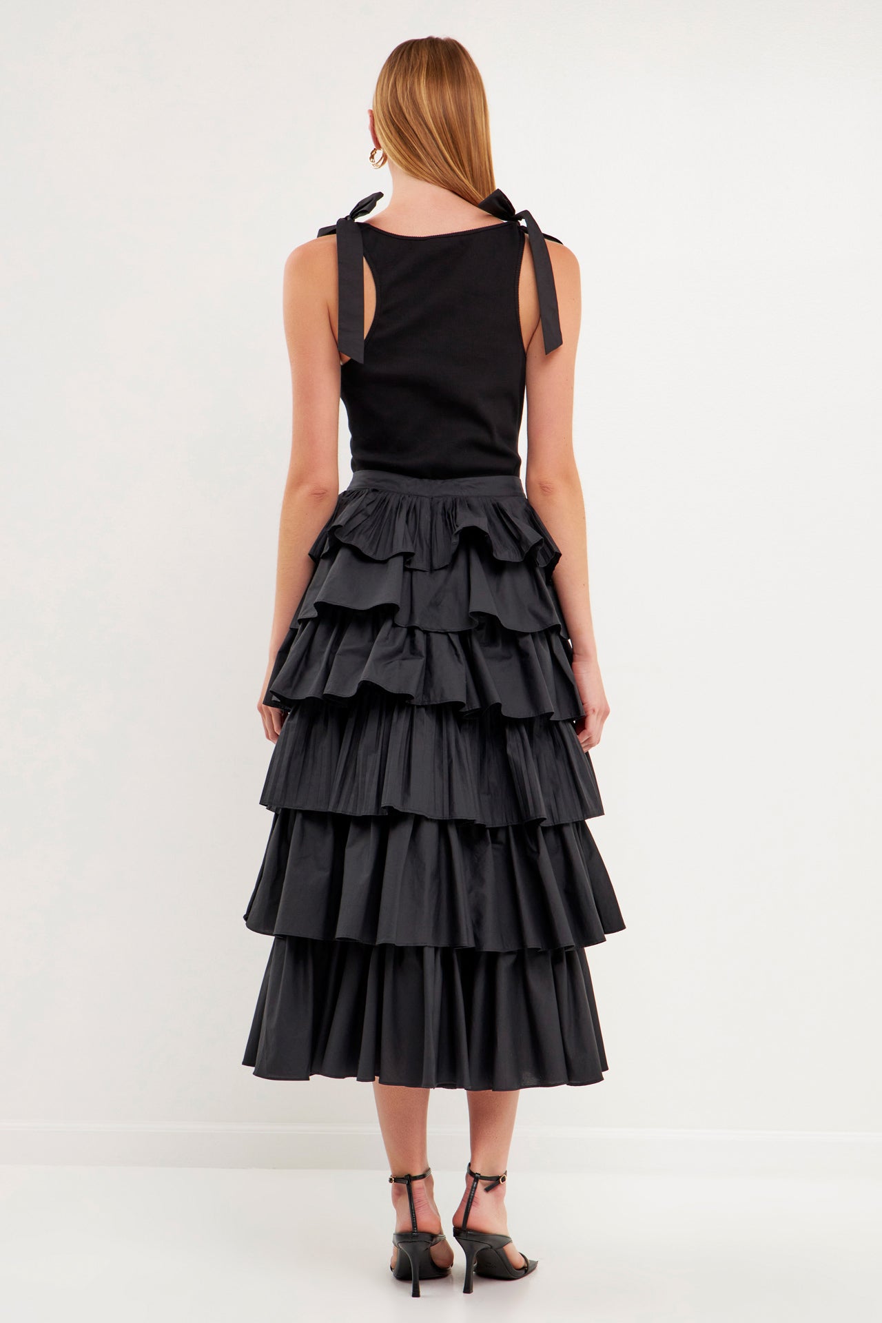 Pleated Combo Maxi Poplin Skirt – English Factory