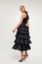 Load image into Gallery viewer, Pleated Combo Maxi Poplin Skirt
