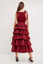 Load image into Gallery viewer, Pleated Combo Maxi Poplin Skirt
