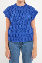 Load image into Gallery viewer, ENGLISH FACTORY-Chunky Knit Sweater Vest-SWEATERS &amp; KNITS available at Objectrare

