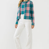 Plaid Cardigan- Sold Out